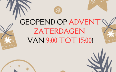 Geopend op de zaterdagen van Advent